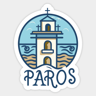 Paros Island, Greece. Sticker